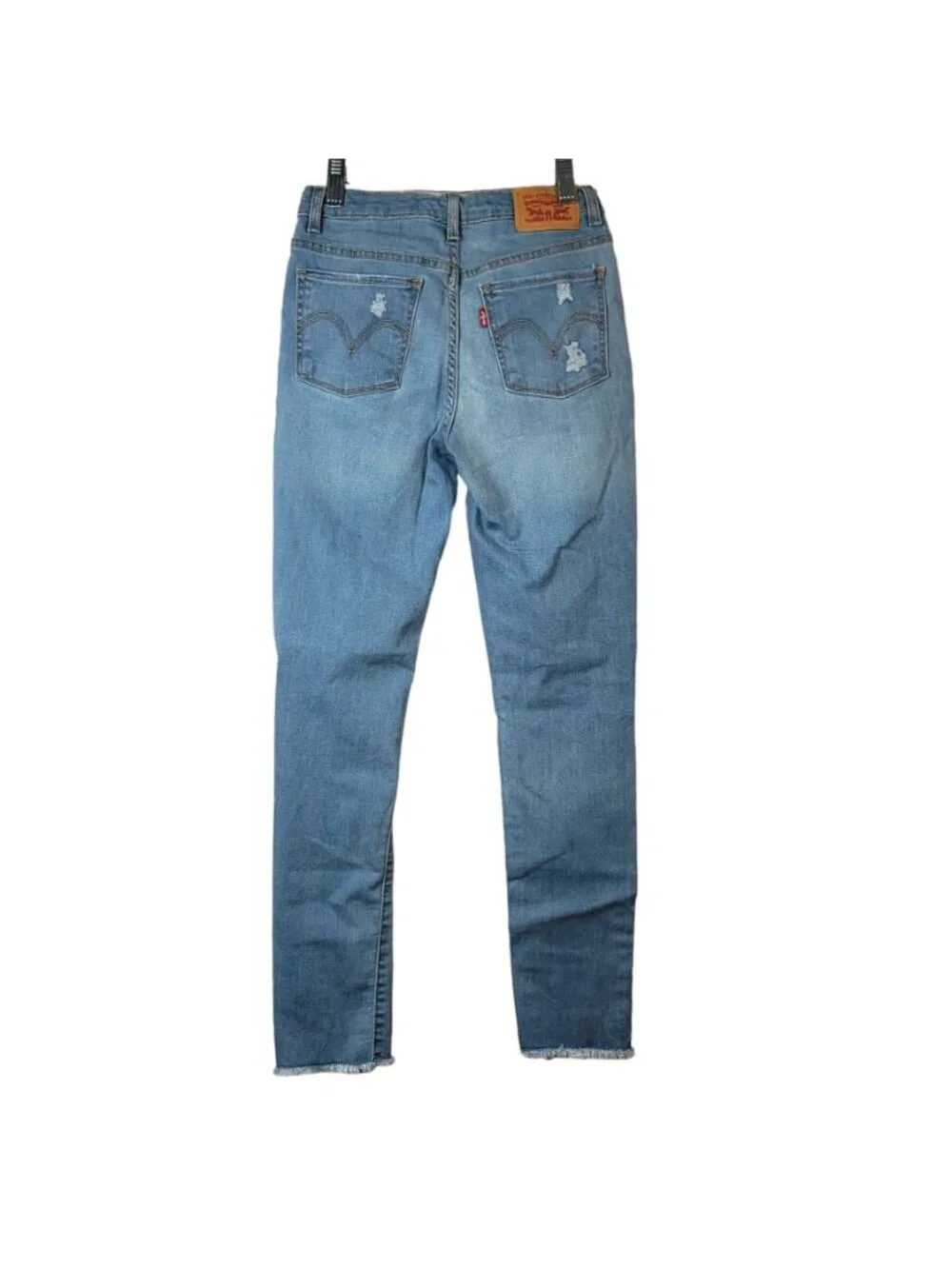 Levi's Girls 720 High Rise Super Skinny Distressed Jeans Blue 23